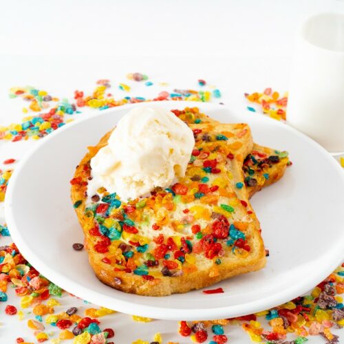 Fruity pebble french toast