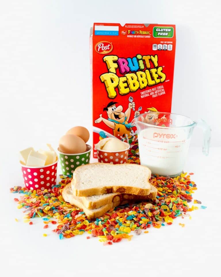 Fruity Pebble French Toast Golden Truffle