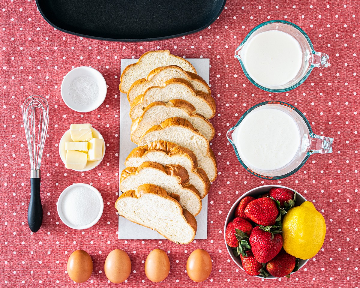 Ingredients on a table