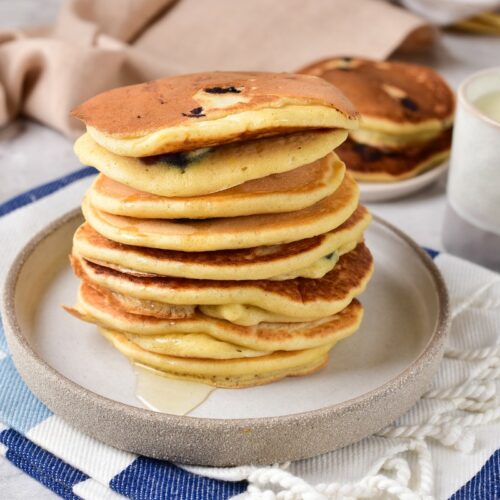 Lemon blueberry pancakes