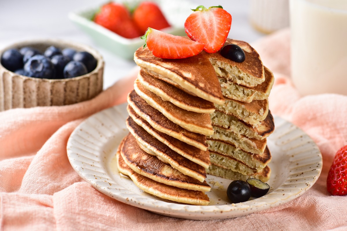 Oat milk pancakes