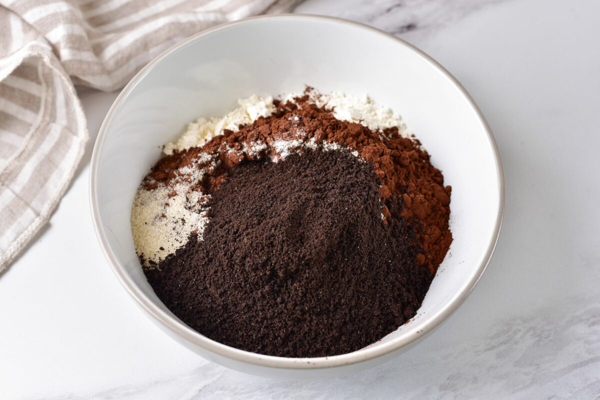 Powdered ingredients in a bowl