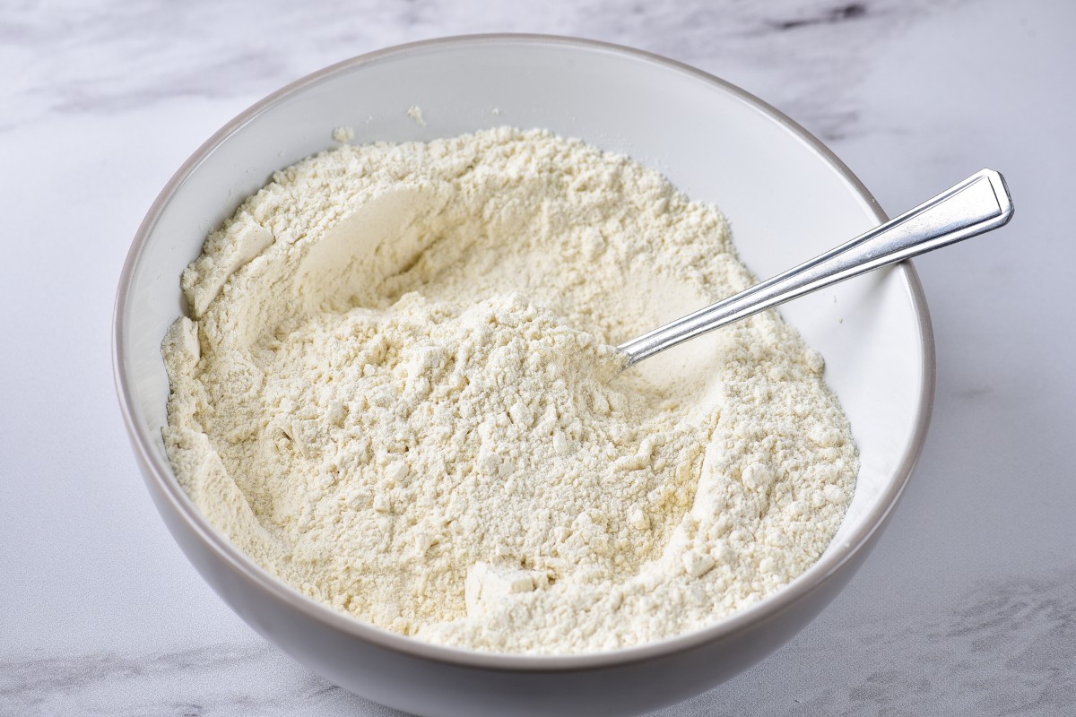 Dry ingredients in a bowl