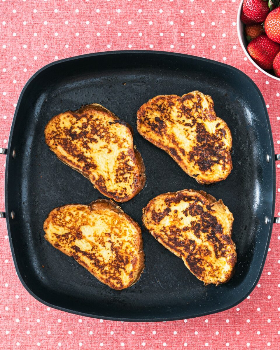 French toast in a pan