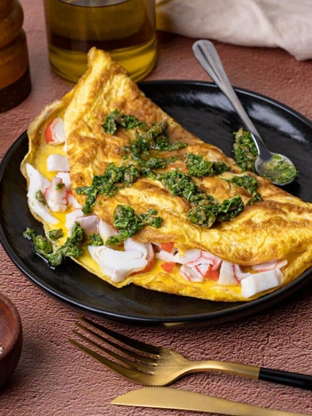 How to Make Crab Omelette Golden Truffle