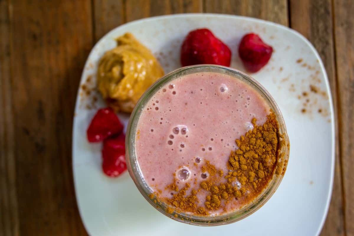 Refreshing smoothie on a table