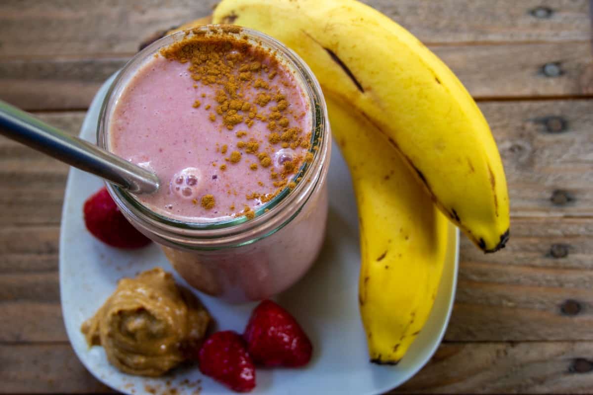 strawberry peanut butter smoothie