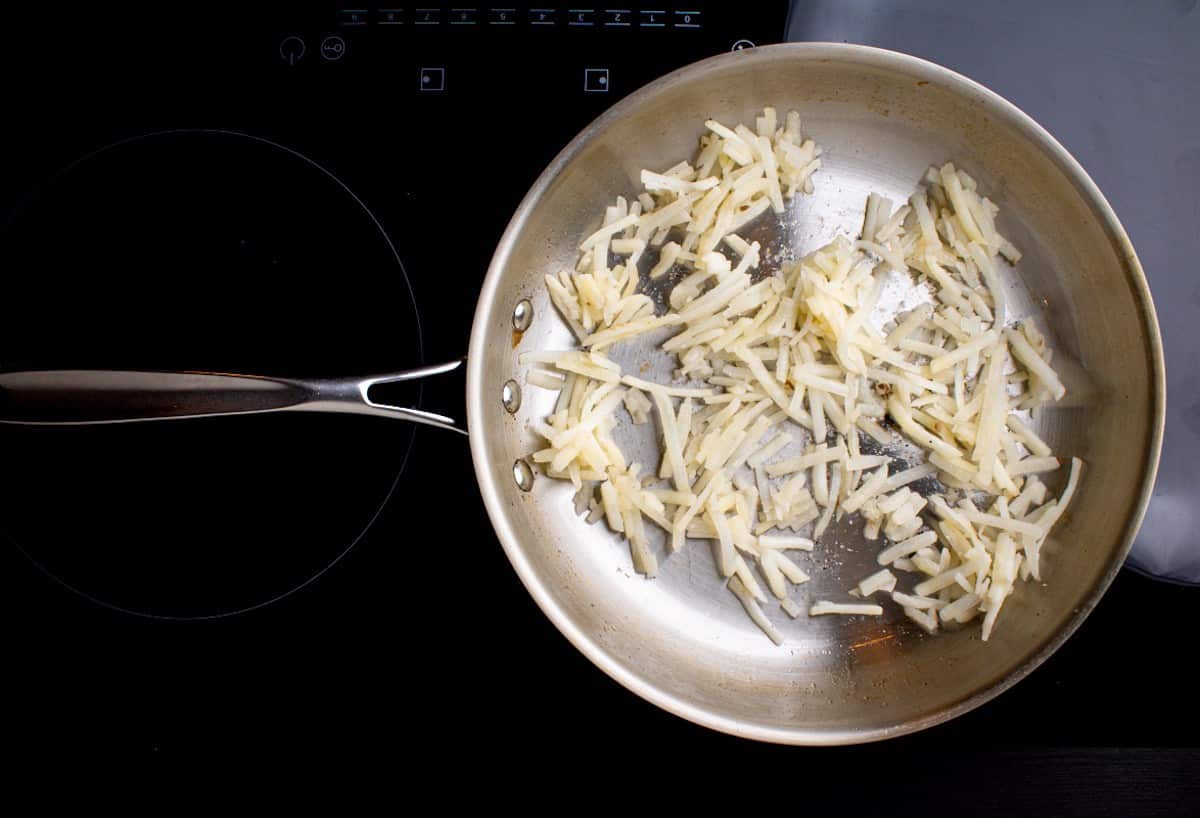 Cooking hashbrowns