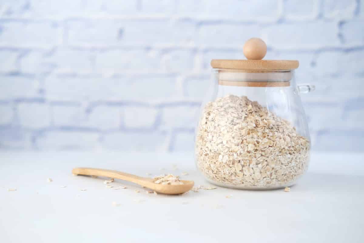 Oats in a jar