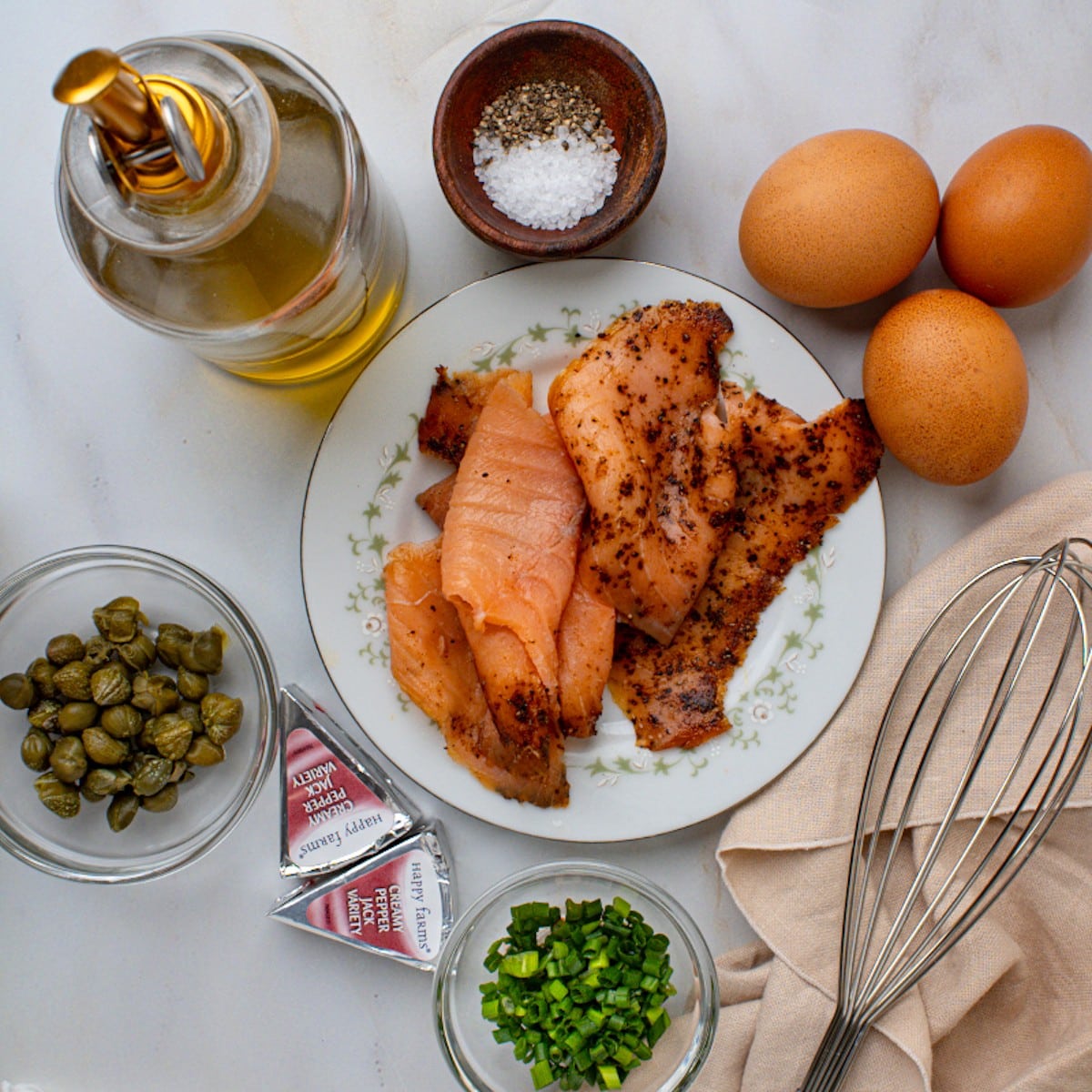 Ingredients on a table