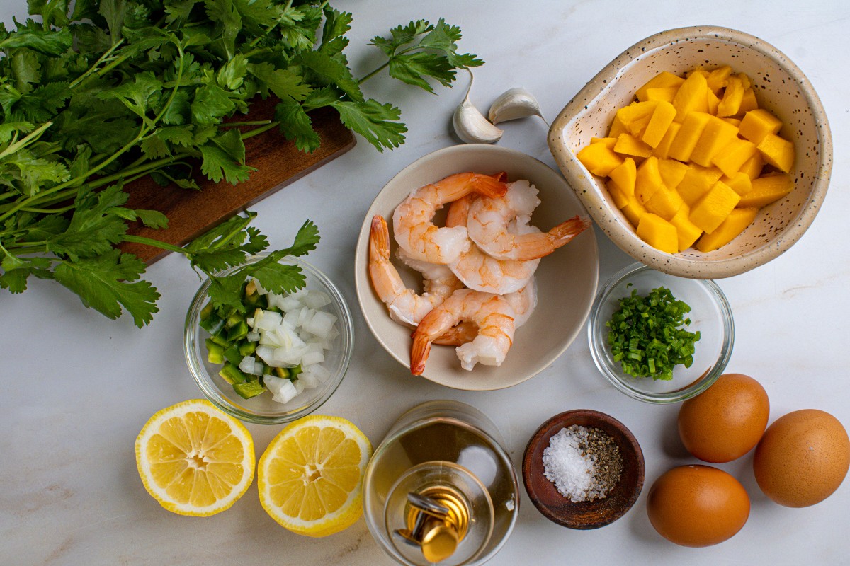 Ingredients on a table