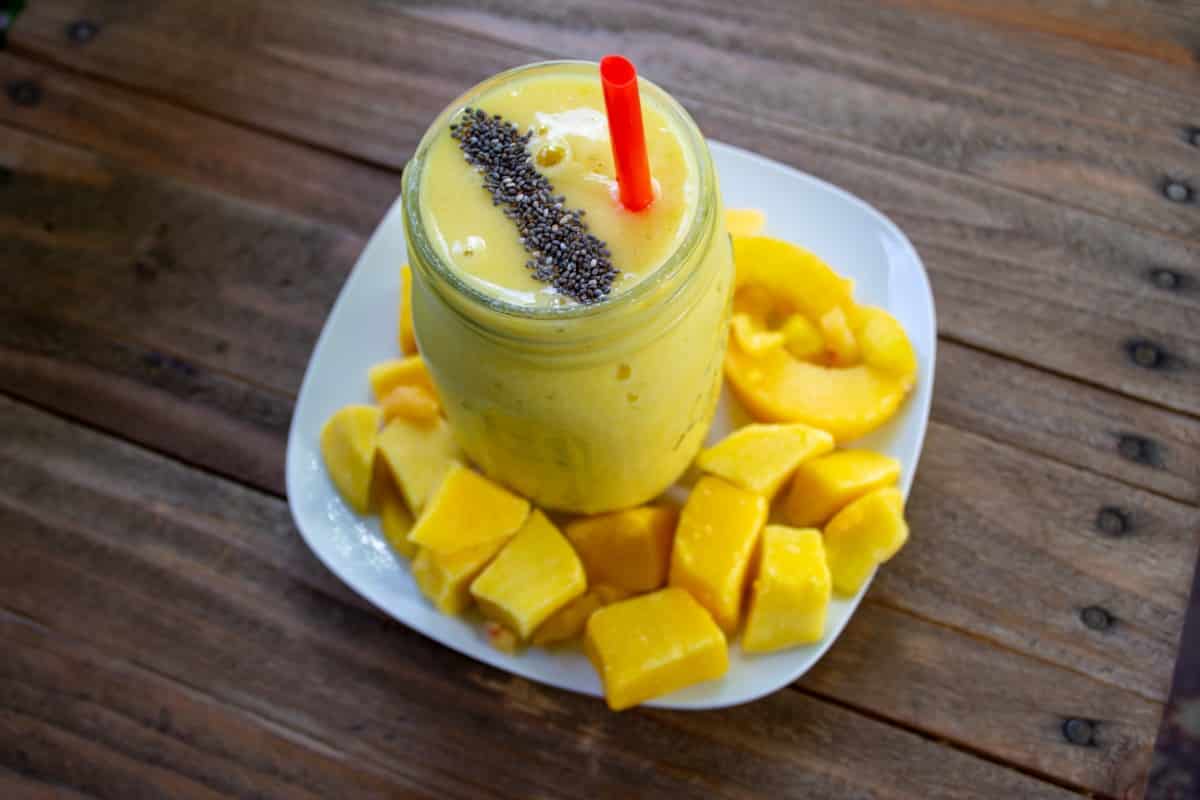 Peach Mango Smoothie | Golden Truffle