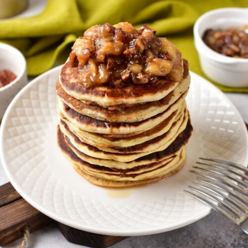 Banana foster pancakes