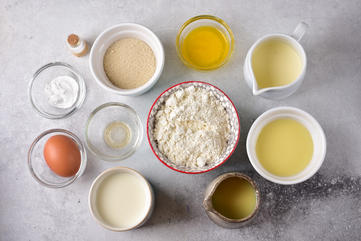 Ingredients on a table