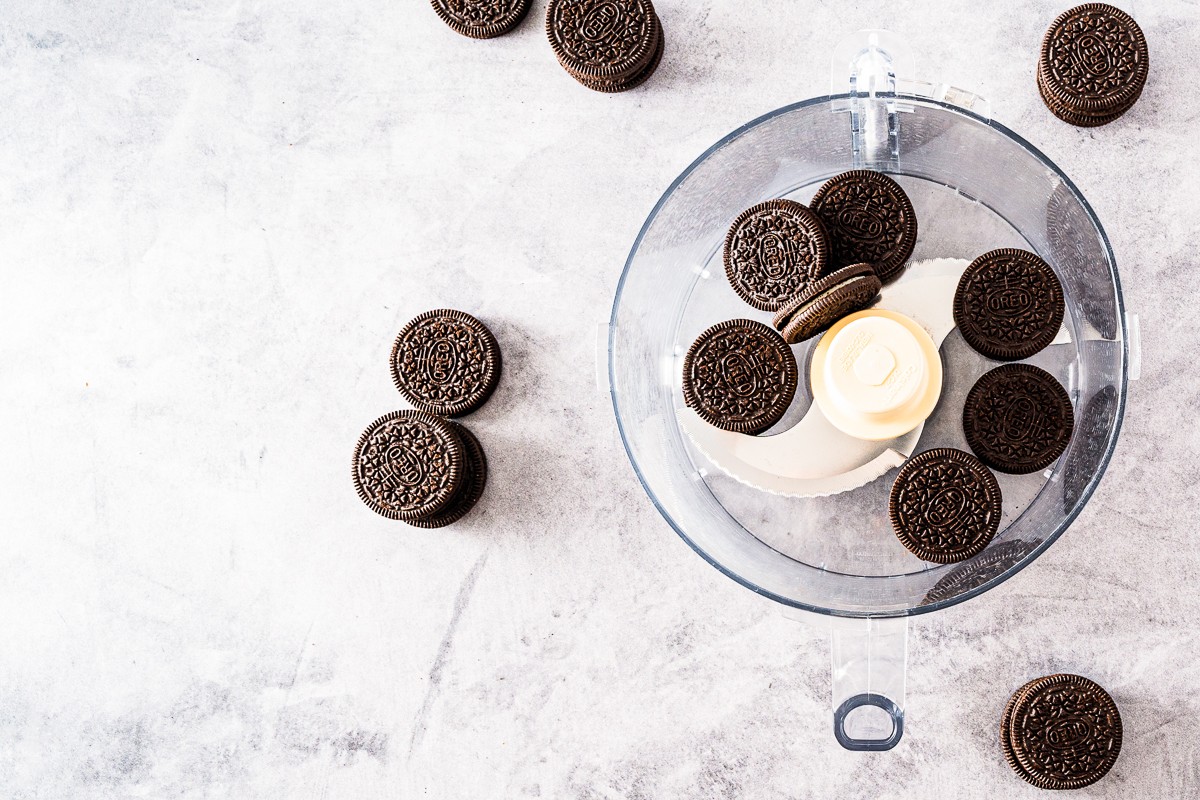 Oreos in a food processor