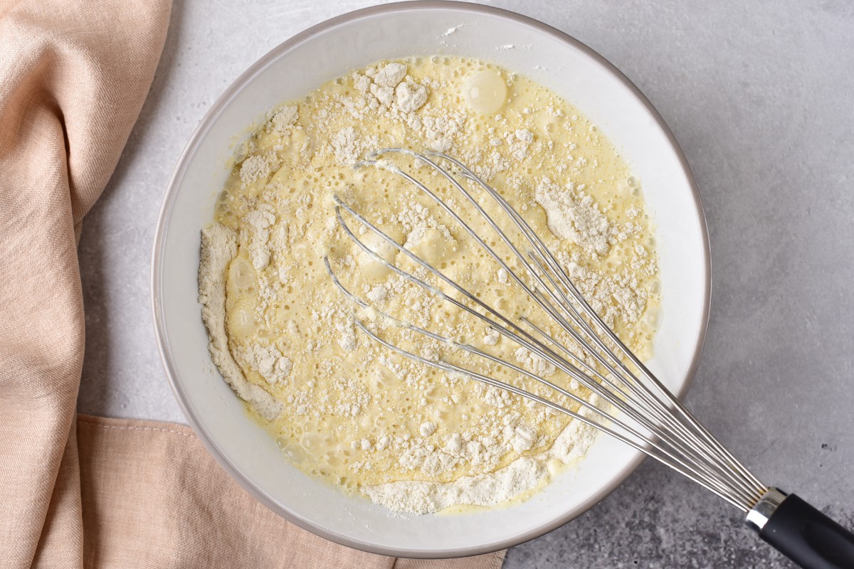 Mixing all ingredients in a bowl