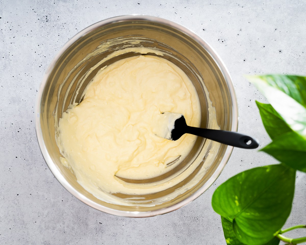 Folding the batter