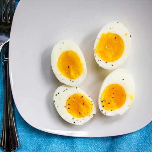 Air fryer soft boiled eggs