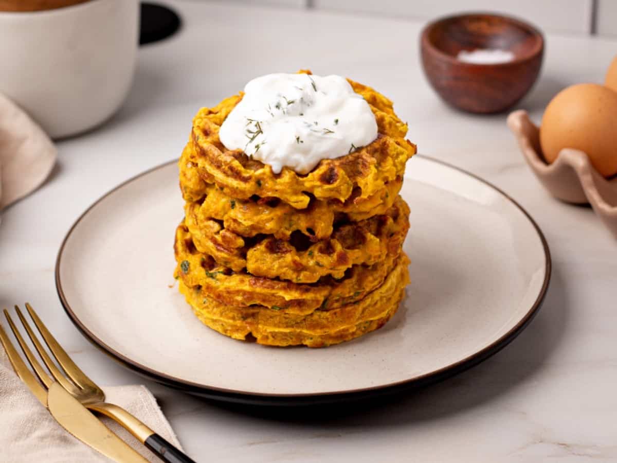 Carrot waffles