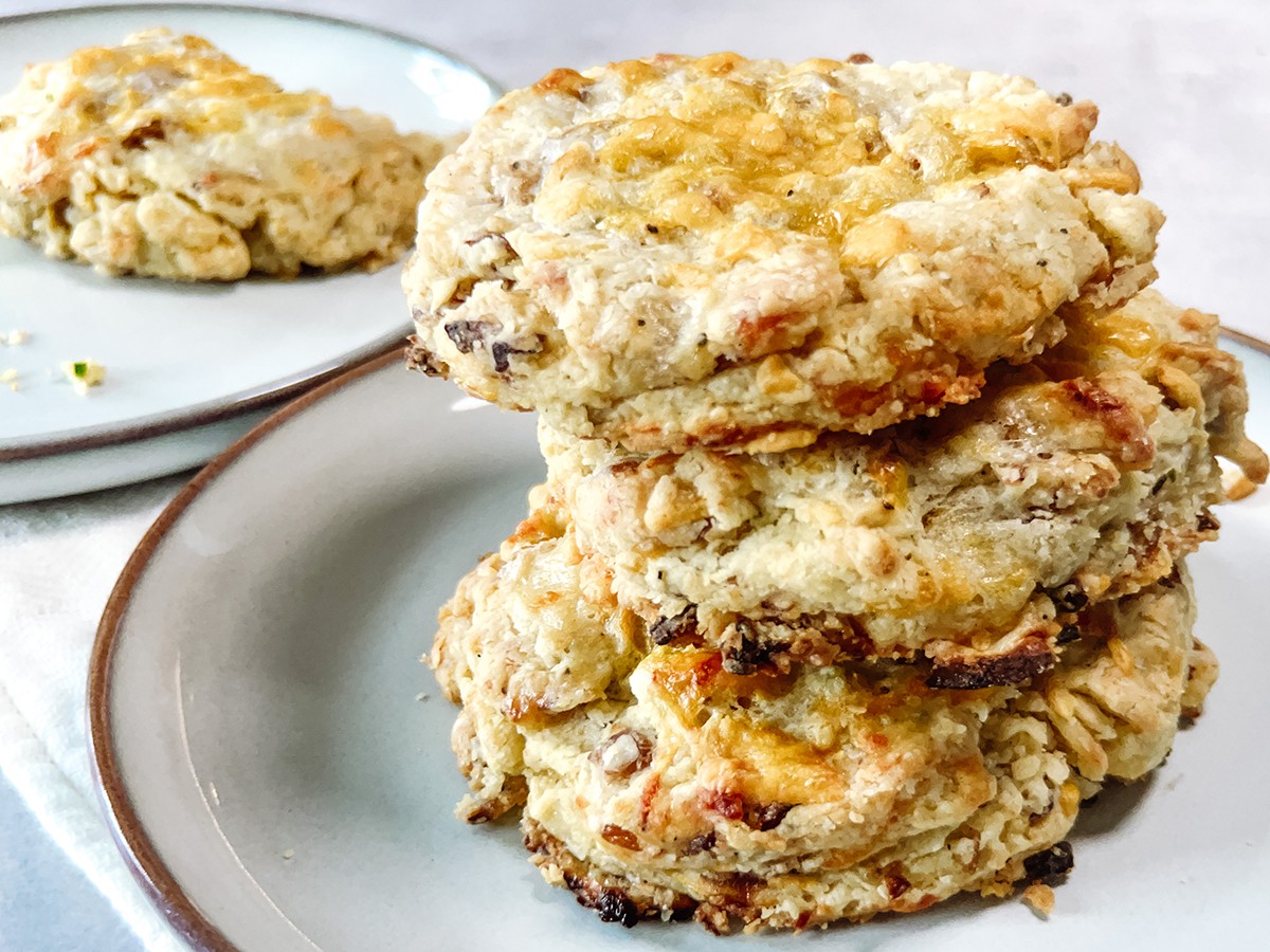 Cheddar onion biscuits