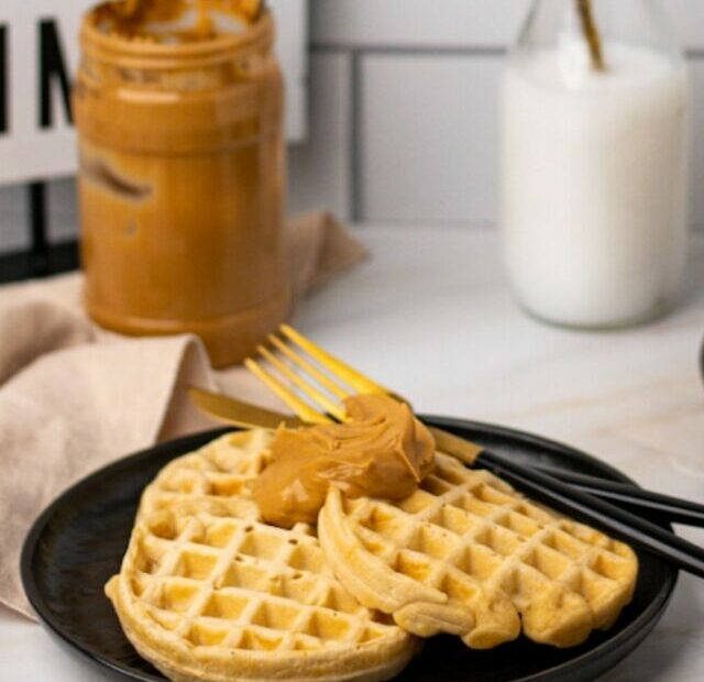 Peanut butter waffles