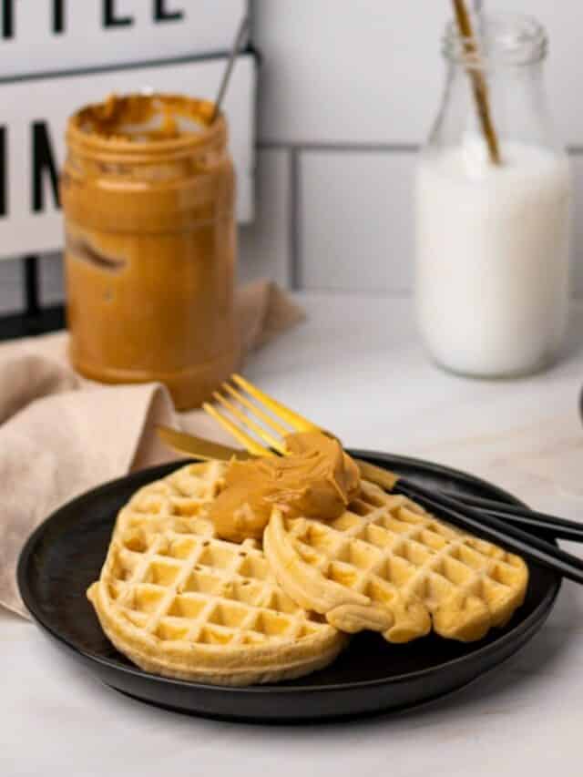 Peanut Butter Waffles Story Golden Truffle