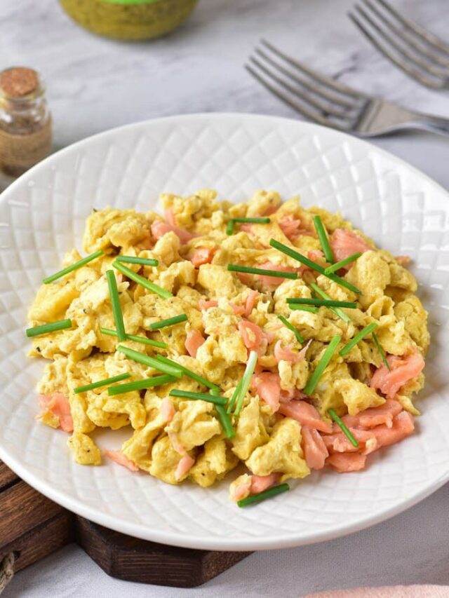 Smoked Salmon Scrambled Eggs Story Golden Truffle