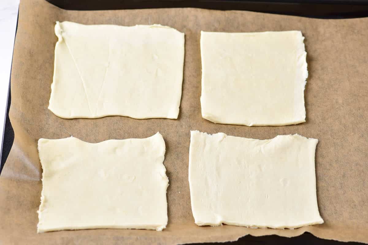 Cutting pastry dough