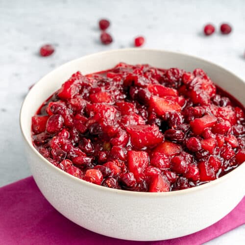 Cranberry apple compote