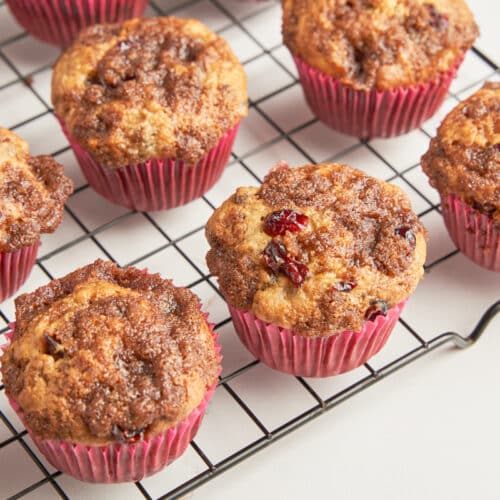 Cranberry banana muffins