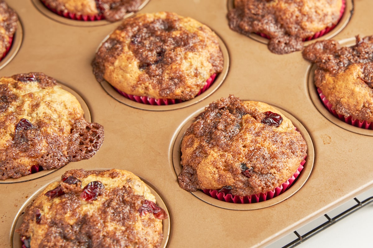 Cranberry banana muffins