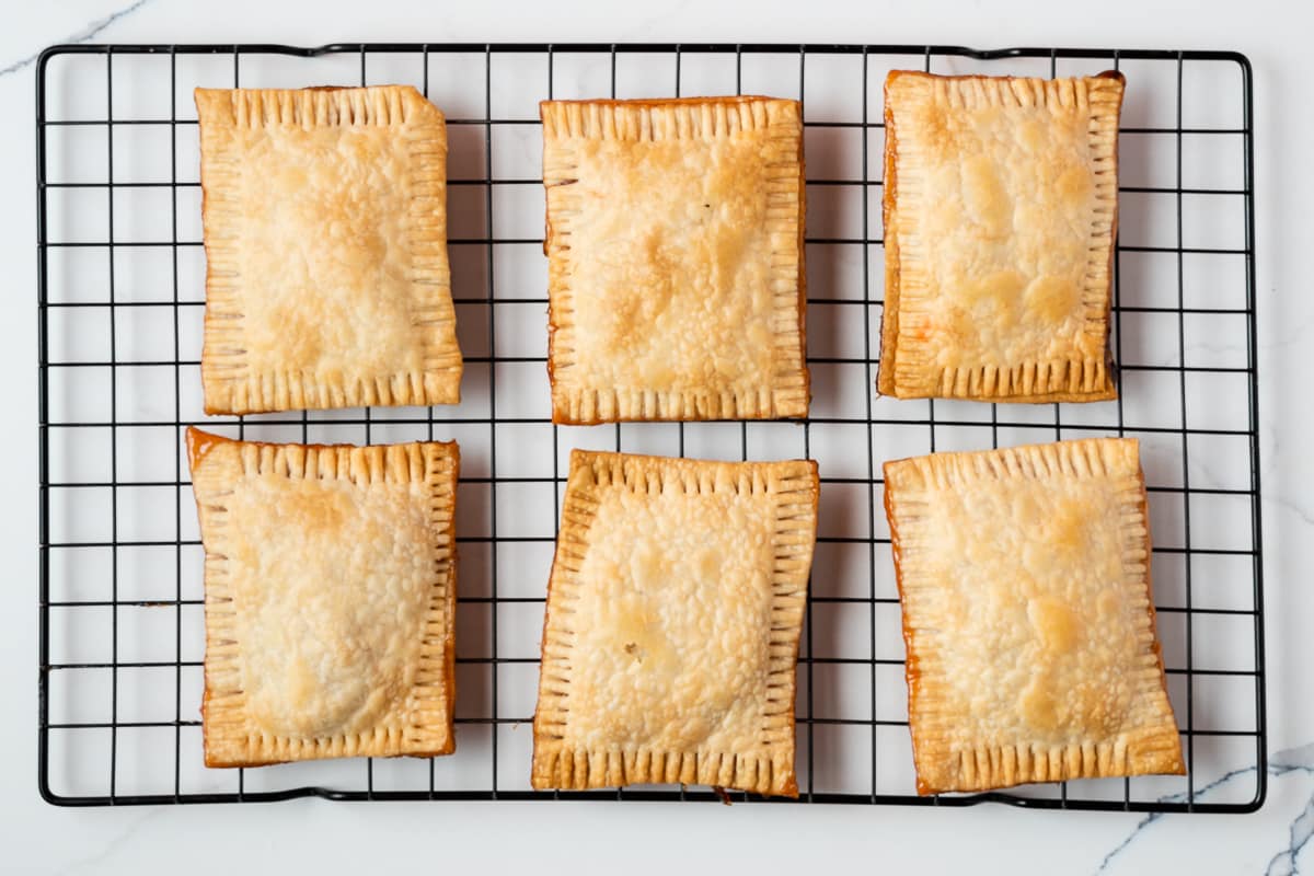 Tarts on cooling rack