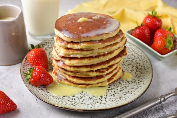 Tres leches pancakes