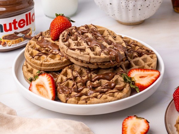 Brunch dessert ideas - Nutella waffles