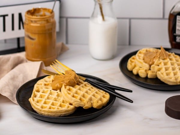 Peanut butter waffles