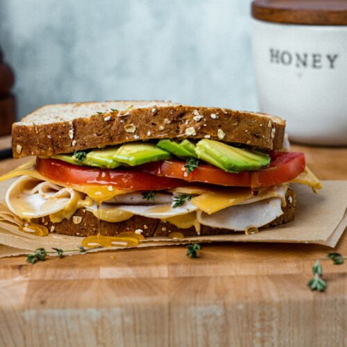 Turkey avocado sandwich