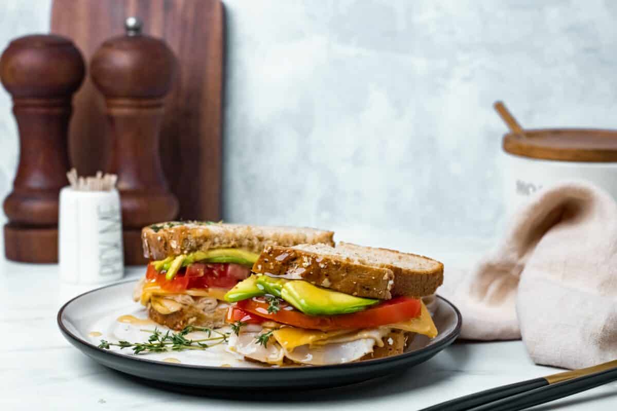 Turkey avocado sandwich