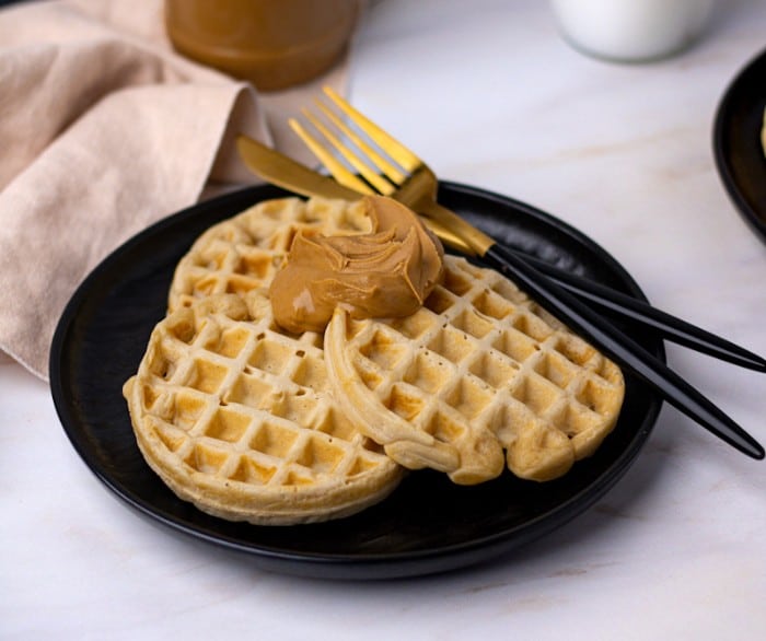 Peanut butter waffles