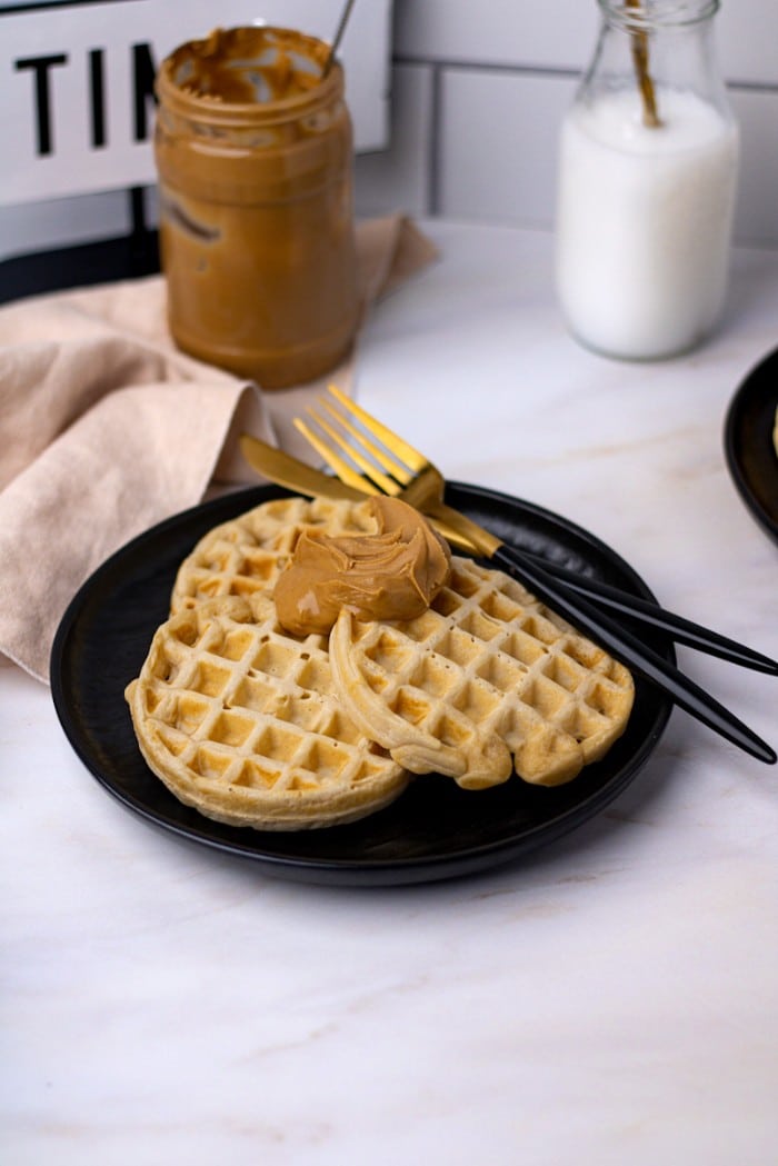 Peanut butter waffles