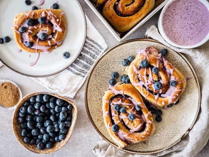 Blueberry cinnamon rolls