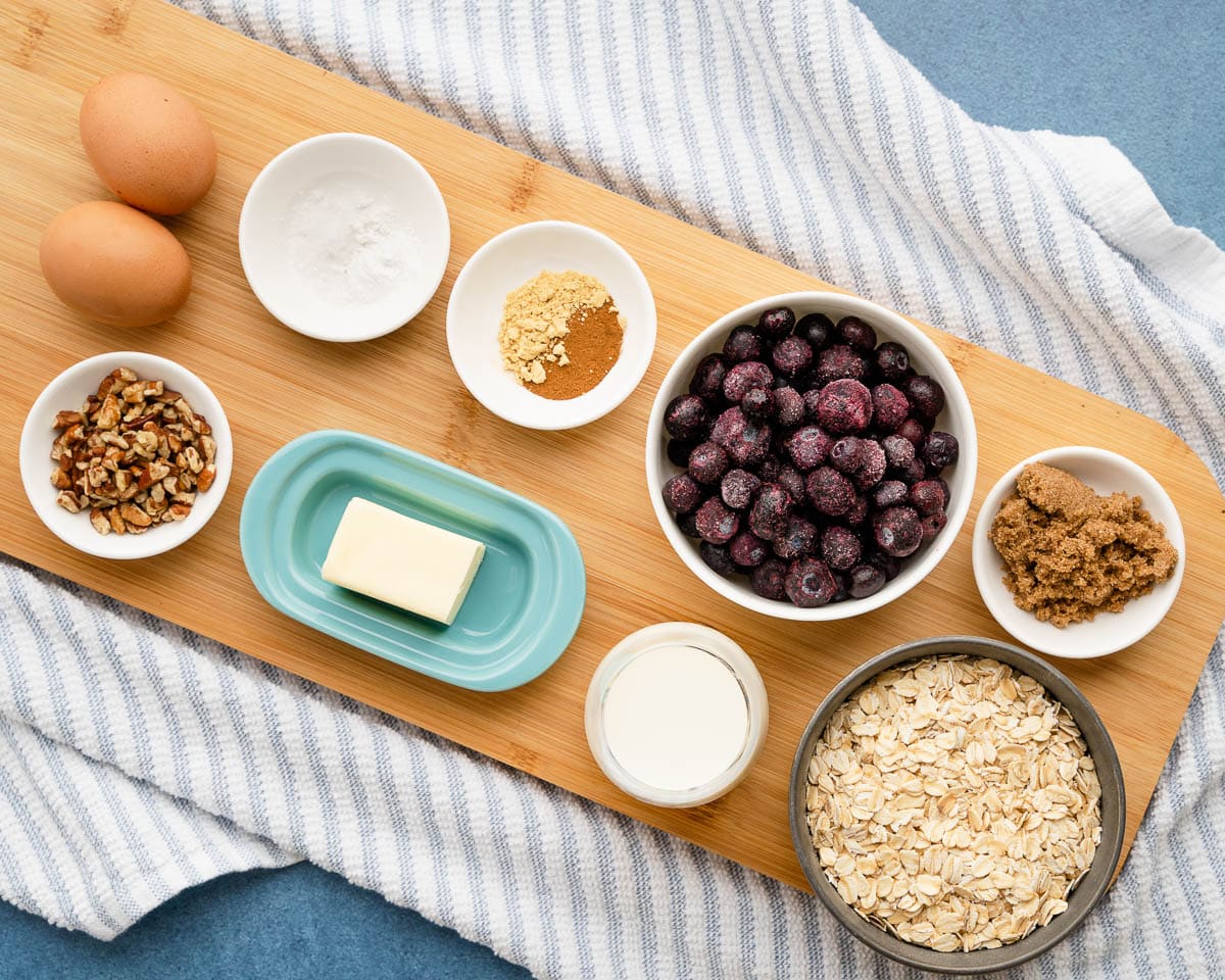 ingredients needed to make baked oats without banana