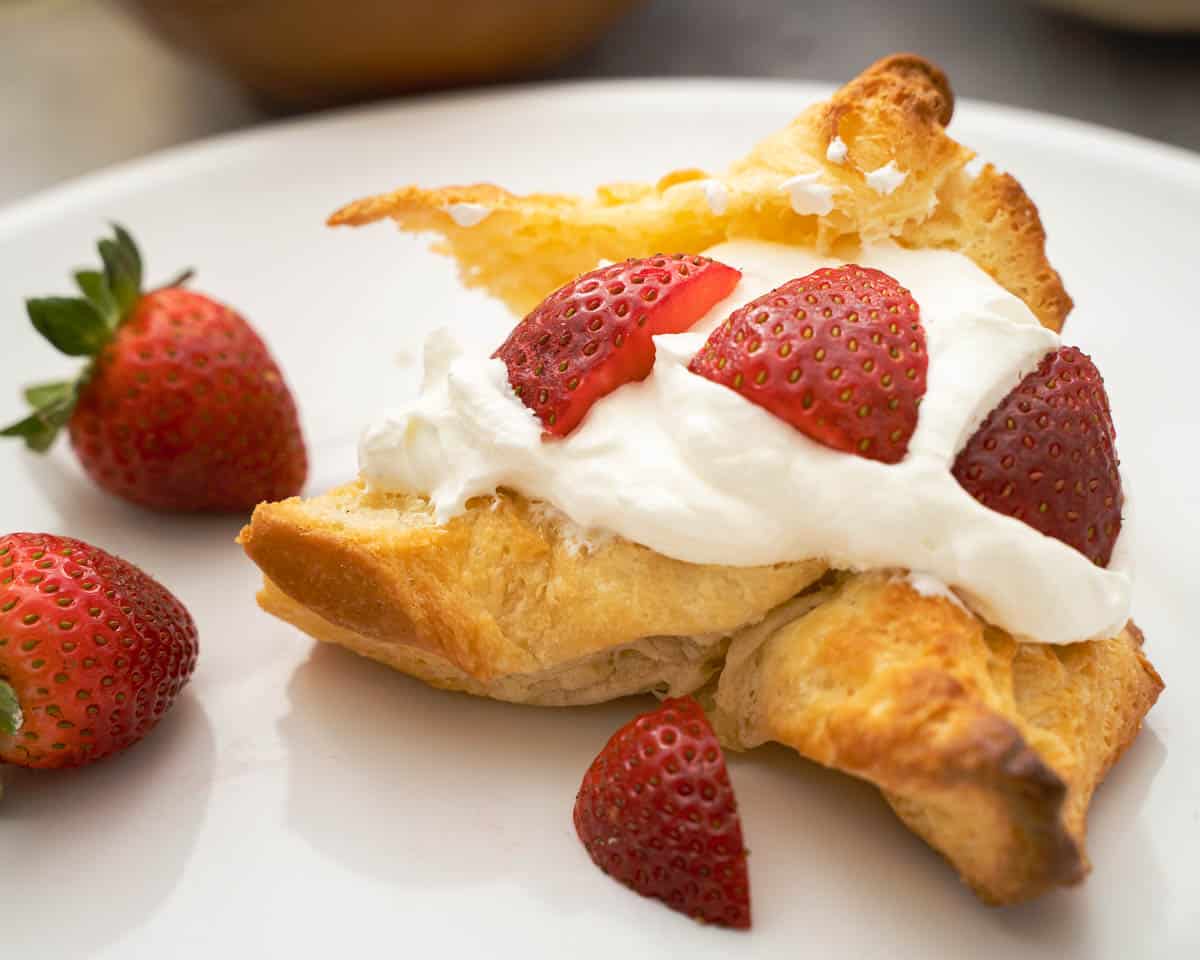 Strawberry Croissants Golden Truffle