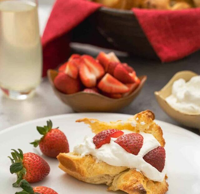 strawberry croissants