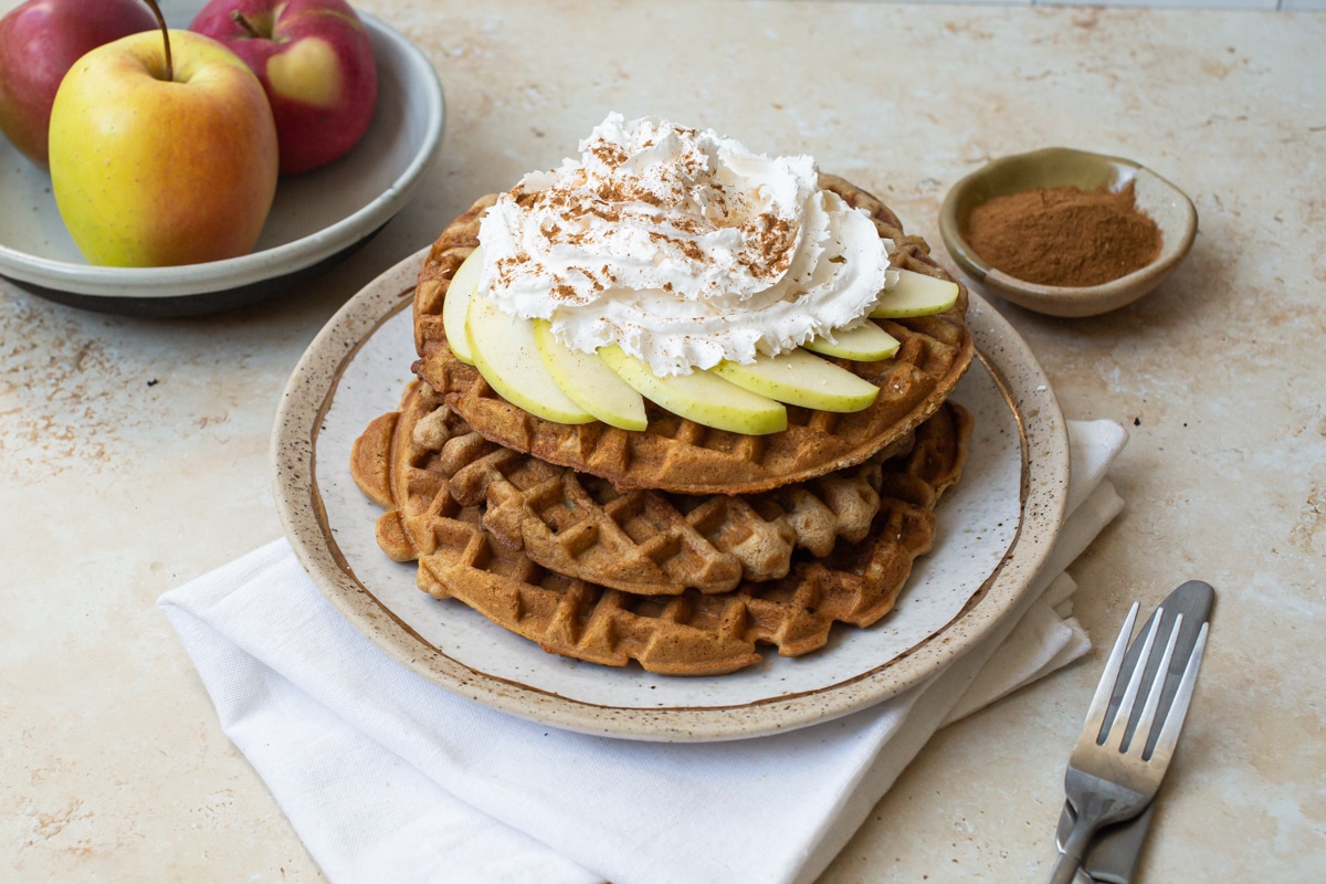 apple cinnamon muffin mix waffles