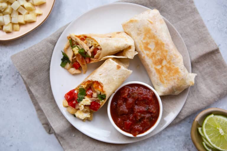 Chicken Breakfast Burrito Golden Truffle