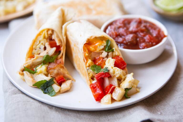 Chicken Breakfast Burrito Golden Truffle