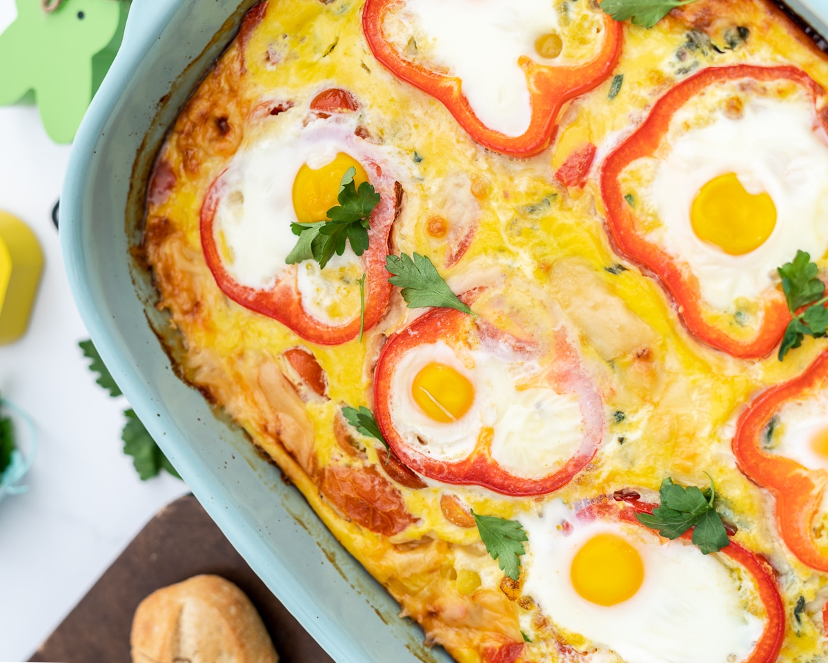 Vegetarian Easter Brunch Casserole | Golden Truffle