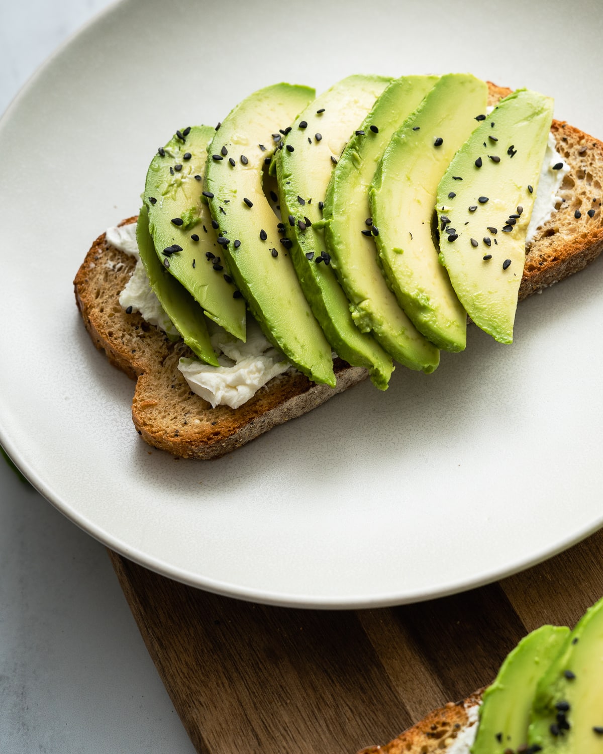 Avocado Cream Cheese Toast Golden Truffle