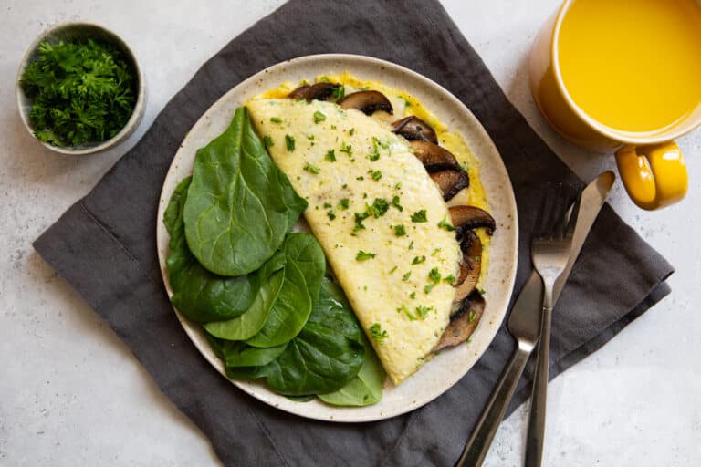 Portobello Mushroom Omelette Golden Truffle