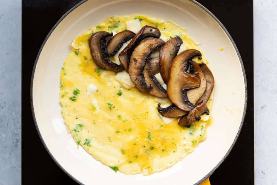 Portobello Mushroom Omelette Golden Truffle